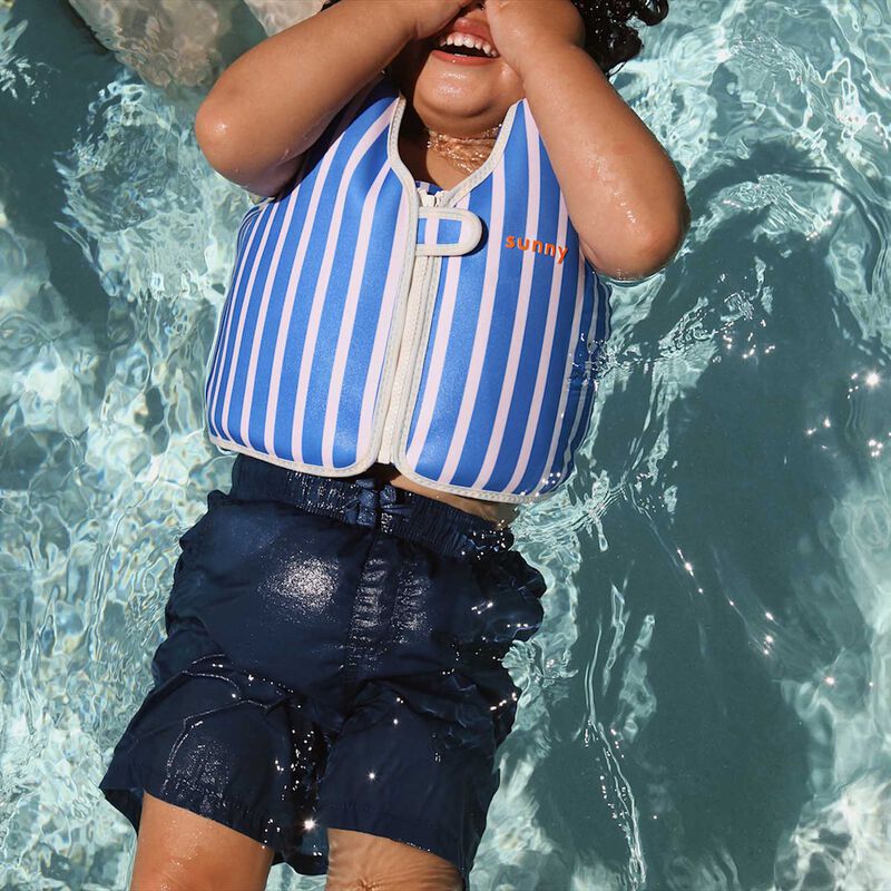 SUNNYLiFE Float Vest 3-6 Tino The Tiger Blue image number 1